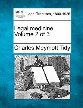 portada legal medicine. volume 2 of 3