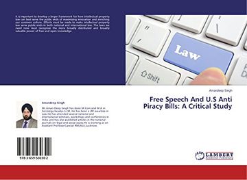 portada Free Speech and U.S Anti Piracy Bills: A Critical Study