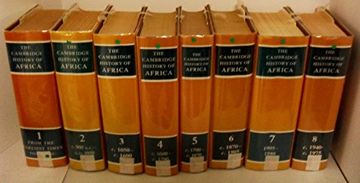 portada the cambridge history of africa 8 volume hardback set (in English)