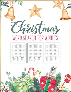 portada Christmas Word Search For Adults: Puzzle Book Holiday Fun For Adults and Kids Activities Crafts Games 