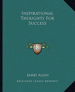 portada inspirational thoughts for success (en Inglés)