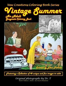 portada New Creations Coloring Book Series: Vintage Summer (in English)