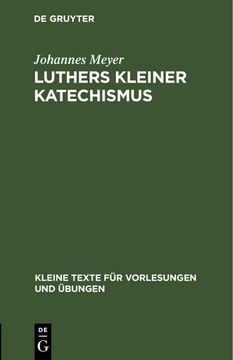 portada Luthers Kleiner Katechismus (en Alemán)