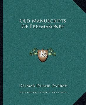 portada old manuscripts of freemasonry
