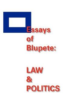 portada essays of blupete: law & politics (in English)