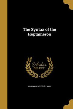 portada The Syntax of the Heptameron (in English)
