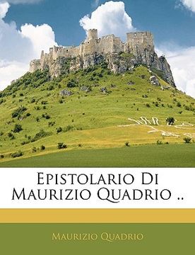 portada Epistolario Di Maurizio Quadrio .. (en Italiano)