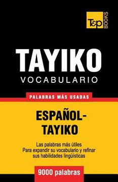 portada Vocabulario español-tayiko - 9000 palabras más usadas
