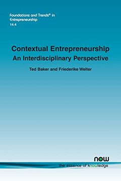portada Contextual Entrepreneurship: An Interdisciplinary Perspective: 66 (Foundations and Trends® in Entrepreneurship) (en Inglés)