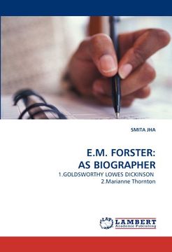 portada e.m. forster: as biographer (en Inglés)