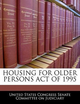 portada housing for older persons act of 1995 (en Inglés)