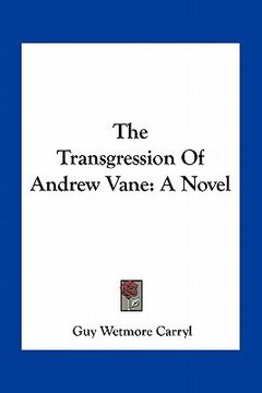 portada the transgression of andrew vane