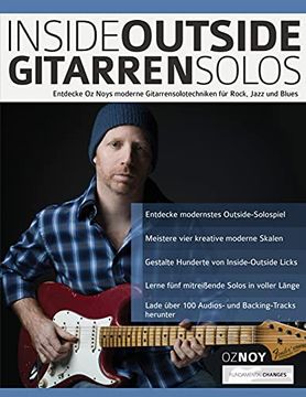 portada Inside-Outside Gitarrensolos: Entdecke oz Noys Moderne Gitarrensolotechniken für Rock, Jazz und Blues (in German)