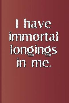 portada I Have Immortal Longings in Me.: A Quote from Antony and Cleopatra by William Shakespeare (in English)
