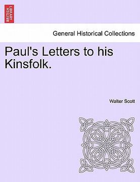 portada paul's letters to his kinsfolk. (en Inglés)