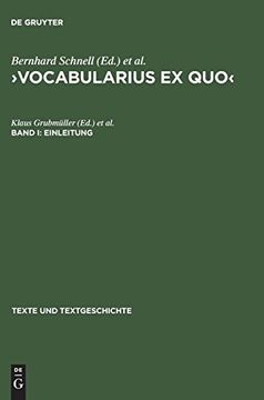portada Vocabularius ex quo: Èuberlieferungsgeschichtliche Ausgabe (en Alemán)
