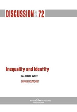 portada inequality and identity: causes of war? (in English)