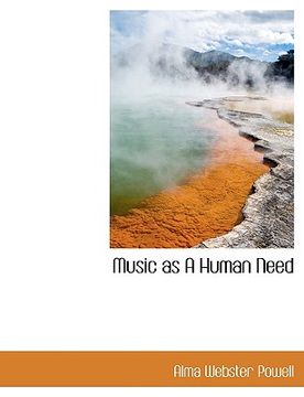 portada music as a human need (en Inglés)