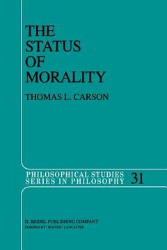 portada The Status of Morality (en Inglés)