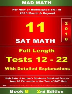 portada Book B Redesigned SAT Tests 12-22 (Mad Math)