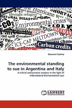 portada the environmental standing to sue in argentina and italy