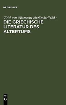 portada Die Griechische Literatur des Altertums (en Alemán)