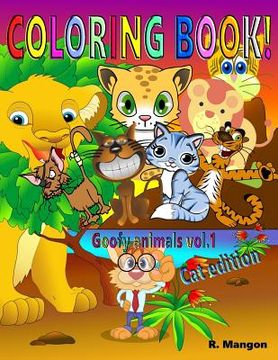 portada Coloring book: Animals vol.1 Cat edition (in English)