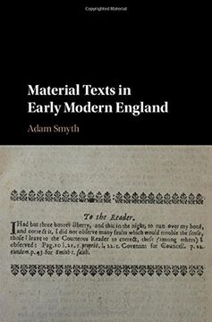 portada Material Texts in Early Modern England (en Inglés)