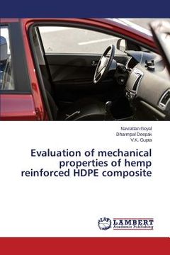 portada Evaluation of mechanical properties of hemp reinforced HDPE composite (in English)