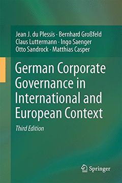 portada German Corporate Governance in International and European Context