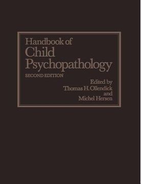 portada Handbook of Child Psychopathology (en Inglés)