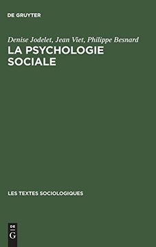 portada La Psychologie Sociale: Une Discipline en Mouvement (Les Textes Sociologiques (en Francés)