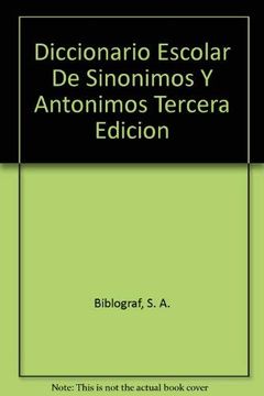 portada Diccionario Escolar de Sinonimos y Antonimos