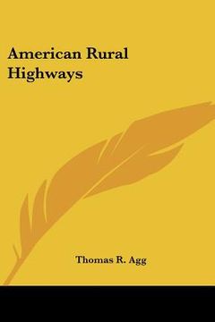 portada american rural highways (en Inglés)