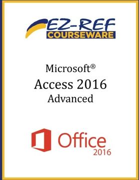 portada Microsoft Access 2016 - Advanced: Instructor Guide (Black & White)