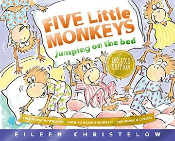 portada Five Little Monkeys Jumping On The Bed 25th Anniversary Edition (a Five Little Monkeys Story) (en Inglés)