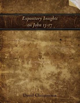 portada Expository Insights on John 13-17: A Workbook for Expository Preaching (en Inglés)