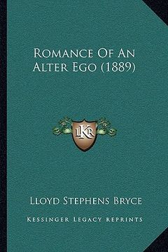 portada romance of an alter ego (1889) (en Inglés)