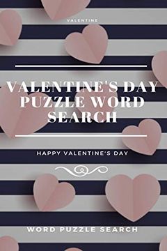 portada Valentine Valentine's day Puzzle Word Search Happy Valentine's day (en Inglés)