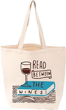 portada Read Between the Wines Tote (en Inglés)