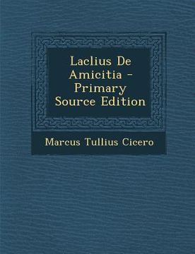 portada Laclius de Amicitia (in Latin)