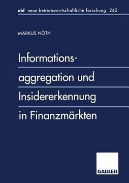 portada Informationsaggregation Und Insidererkennung in Finanzmärkten