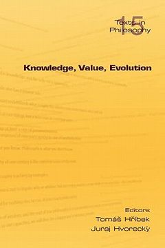 portada knowledge, value, evolution (en Inglés)