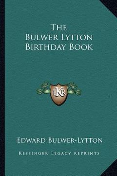 portada the bulwer lytton birthday book (in English)