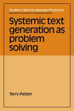 portada Systemic Text Generation as Problem Solving (Studies in Natural Language Processing) (in English)