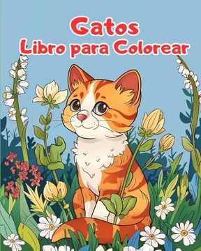 portada Libro Para Colorear de Gatos: Páginas Para Colorear Para Niños de 1 a 3 Años con Gatos