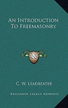 portada an introduction to freemasonry (en Inglés)