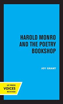 portada Harold Monro and the Poetry Bookshop (en Inglés)