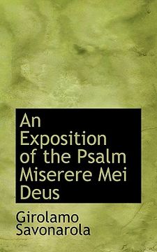 portada an exposition of the psalm miserere mei deus (en Inglés)