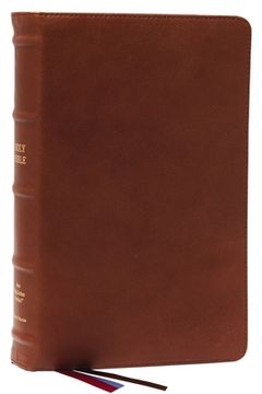 portada Nkjv, End-Of-Verse Reference Bible, Personal Size Large Print, Premium Goatskin Leather, Brown, Premier Collection, red Letter, Comfort Print: Holy Bible, new King James Version (in English)